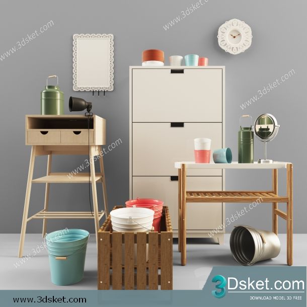 3D Model Sideboard Chest Of Drawer 142