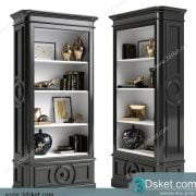 3D Display Cabinets Model 063 Free Download - Tủ trang trí