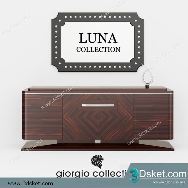 3D Model Sideboard Chest Of Drawer 145