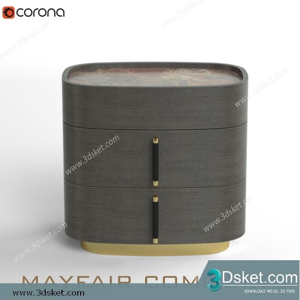 3D Model Sideboard Chest Of Drawer 148