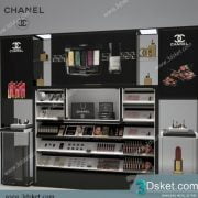 3D Display Cabinets Model 068 Free Download - Tủ mỹ phẩm