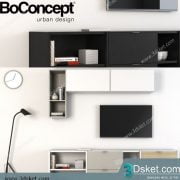3D TV Cabinets Model 016 Free Download - Tủ Tivi