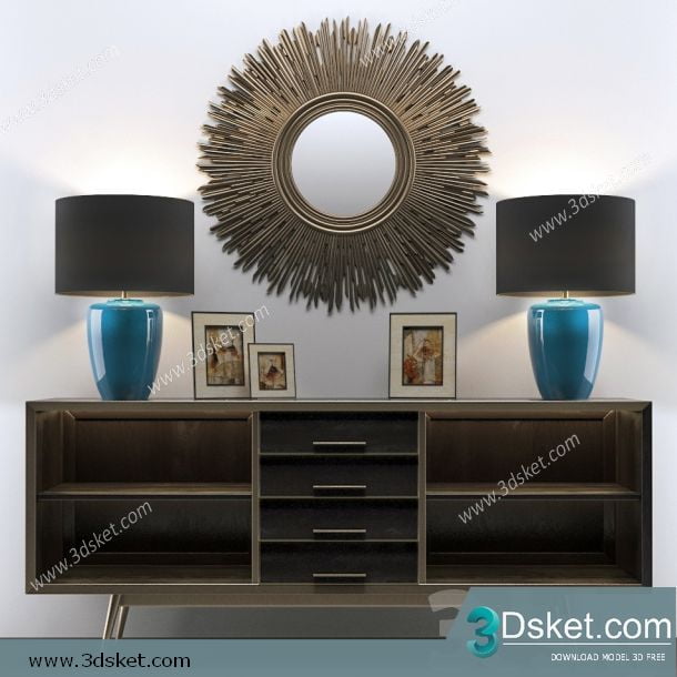 3D Model Sideboard Chest Of Drawer 155