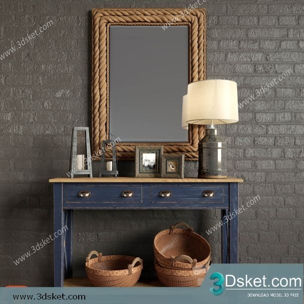 3D Model Sideboard Chest Of Drawer 156