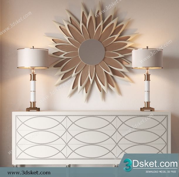 3D Model Sideboard Chest Of Drawer 157