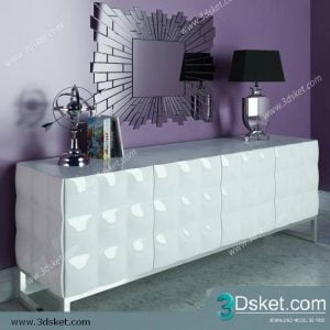3D Model Sideboard Chest Of Drawer 242