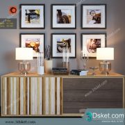 3D Model Sideboard Chest Of Drawer 162