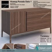3D Model Sideboard Chest Of Drawer 167