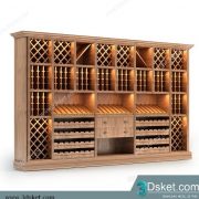 3D Display Cabinets Model 075 Free Download - Tủ trang trí