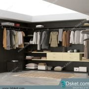 3D Wardrobe Model 028 Free Download - Tủ quần áo