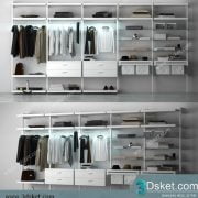 3D Wardrobe Model 029 Free Download - Tủ quần áo