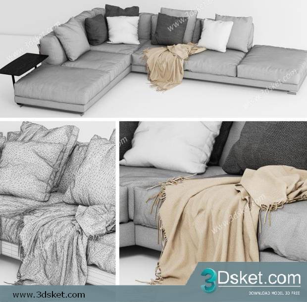 3D Model Sofa Free Download 034