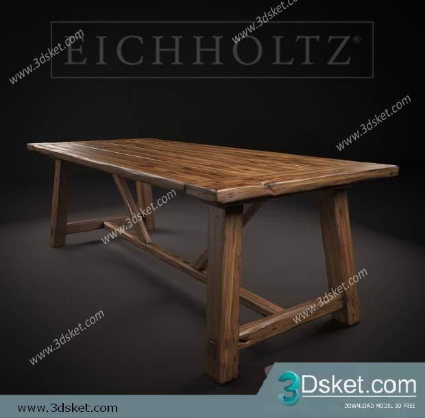 3D Model Table 058 Free Download Bàn