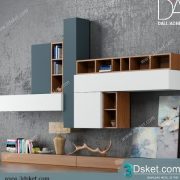 3D Display Cabinets Model 079 Free Download - Tủ trang trí