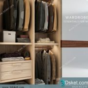 3D Wardrobe Model 034 Free Download - Tủ quần áo