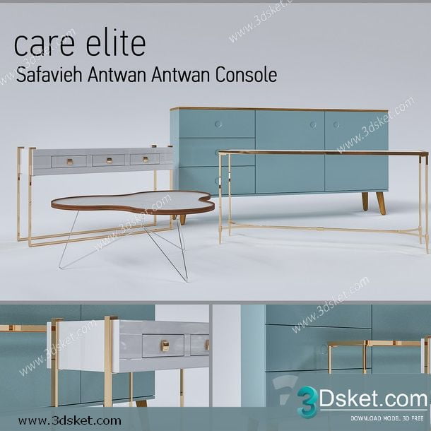 3D Model Sideboard Chest Of Drawer 234