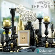 Free Download Mirror 3D Model Bộ Trang Trí 001