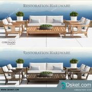 3D Model Table Chair Free Download Bàn ghế 014