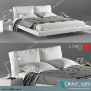 3D Model Bed Free Download Giường 057