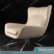 3D Model Arm Chair Free Download 001