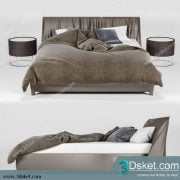 3D Model Bed Free Download Giường 015