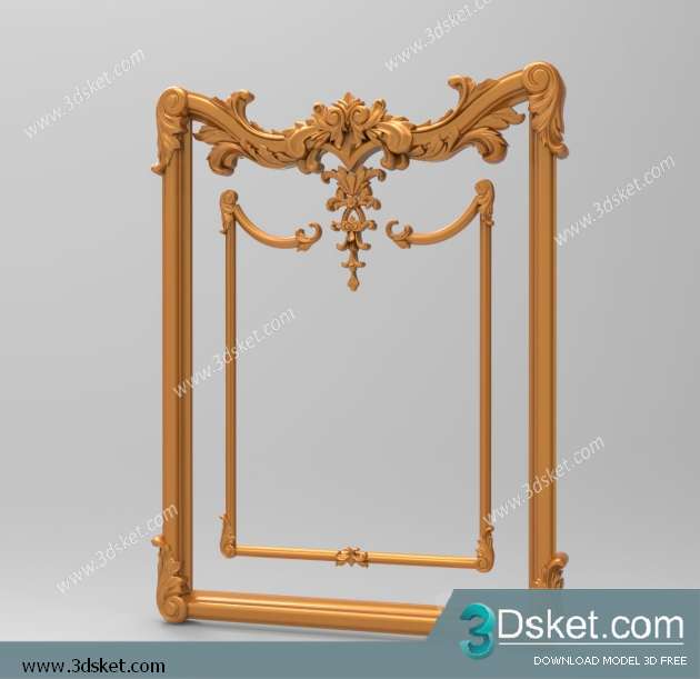 Free Download Decorative Plaster 3D Model 001