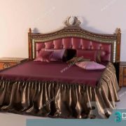 3D Model Bed Free Download Giường 024