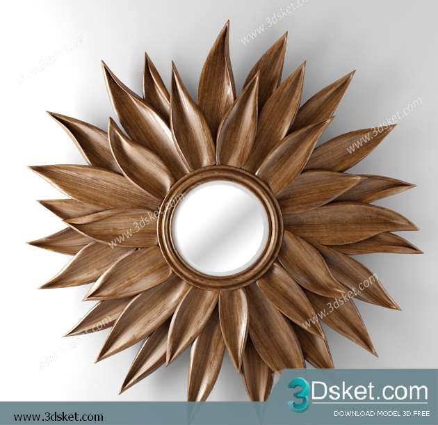 Free Download Mirror 3D Model Gương 010