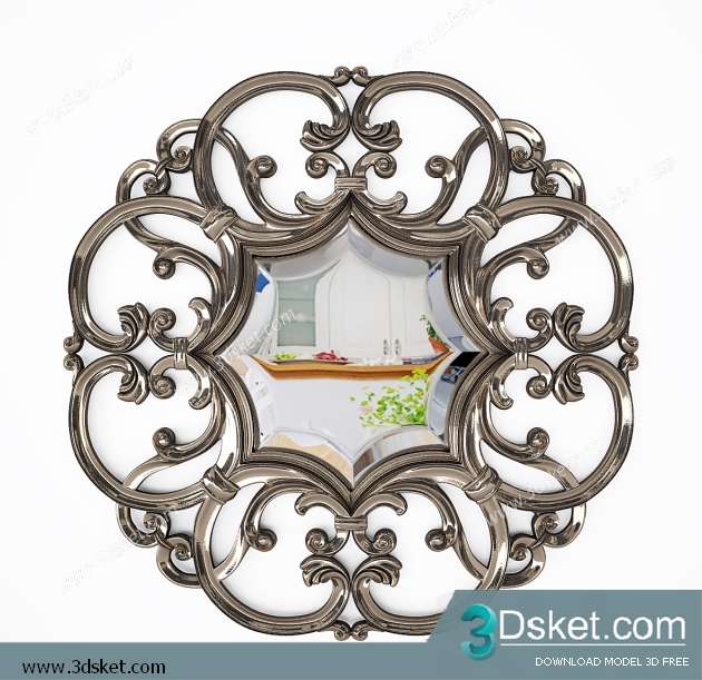Free Download Mirror 3D Model Gương 035