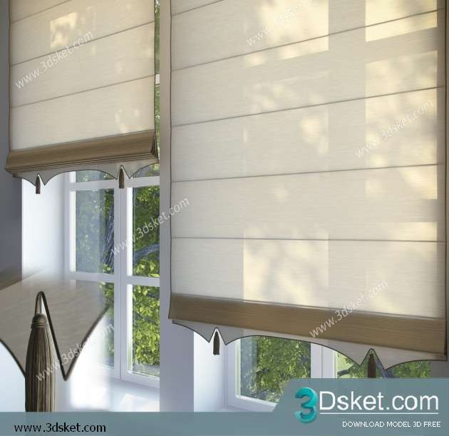 Free Download Curtain 3D Model Rèm 028