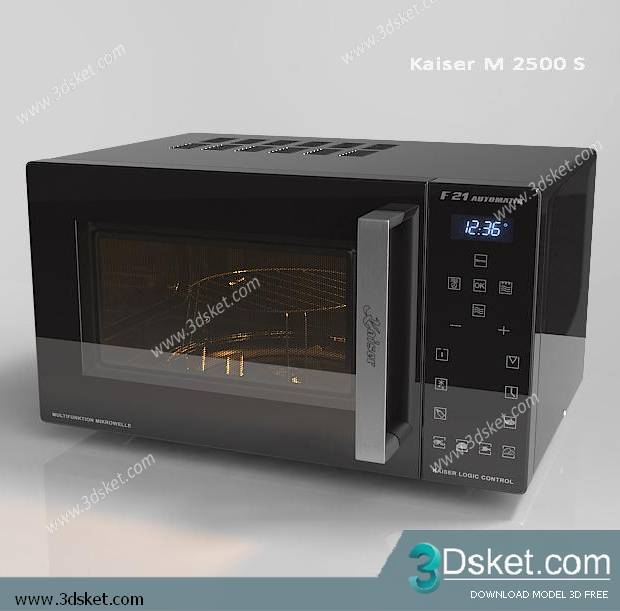 Free Download Kitchen Appliance 3D Model 037