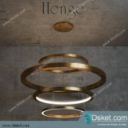 Free Download Ceiling Light 3D Model Đèn Trần 060