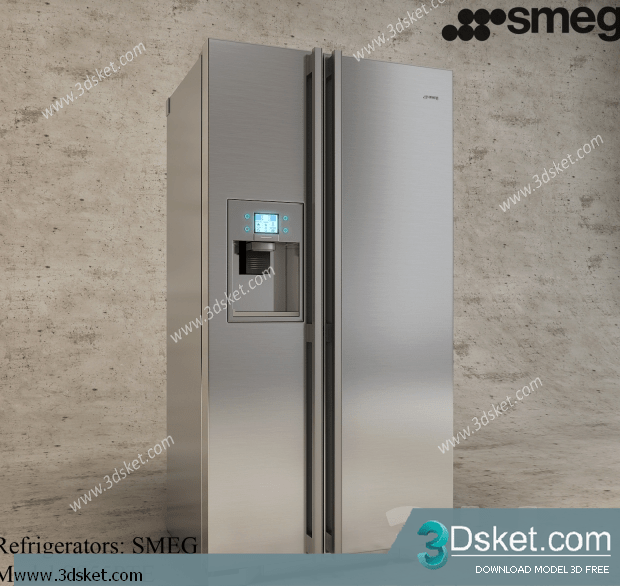 Free Download Kitchen Appliance 3D Model 038