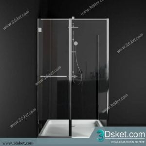 Free Download Shower 3D Model Tắm Đứng 005
