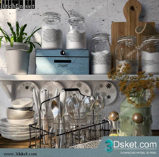 Free Download 3D Models Tableware Kitchen 069