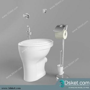 Free Download Toilet Bidet 3D Model 008