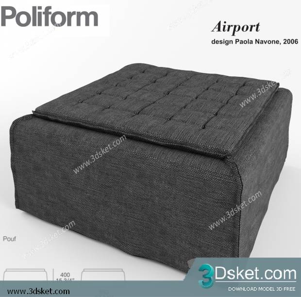 3D Model Other Soft Seating Free Download Ghế mềm 019