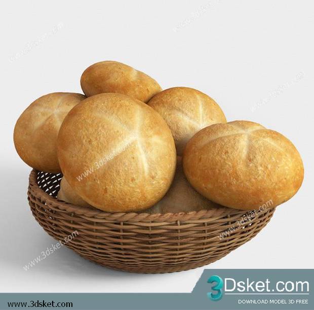 Free3D Download Food And Drinks 3D Model 044