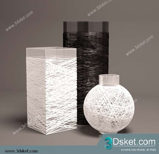 Free Download Vase 3D Model Chai Lọ 037