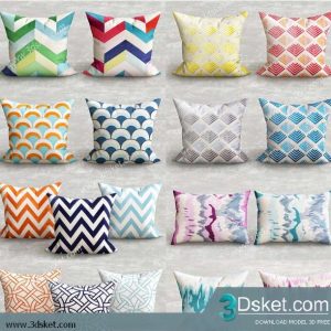 Free Download Pillows 3D Model 019 Gối