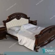 3D Model Bed Free Download Giường 089