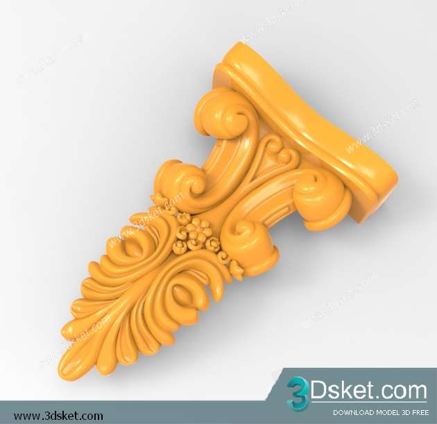 Free Download Decorative Plaster 3D Model 011