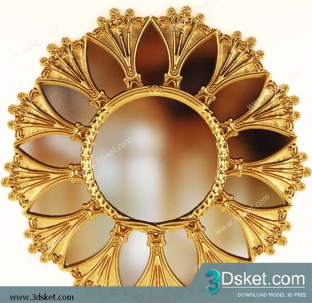 Free Download Mirror 3D Model Gương 011