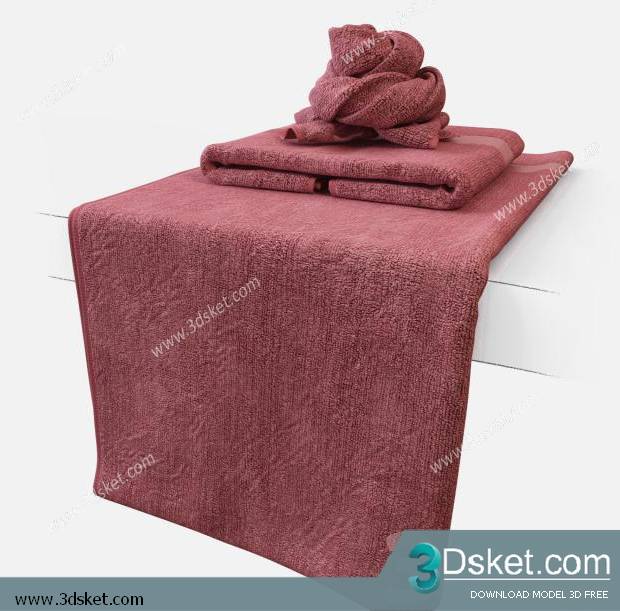 Free Download Bathroom Accessories 3D Model Đồ dùng 006