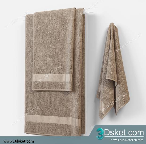 Free Download Bathroom Accessories 3D Model Đồ dùng 008