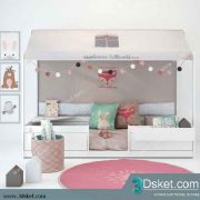 Free Download Child Bed 3D Model Giường cho trẻ 018