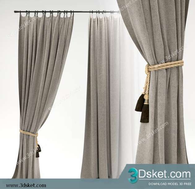 Free Download Curtain 3D Model Rèm 031
