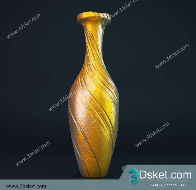 Free Download Vase 3D Model Chai Lọ 039