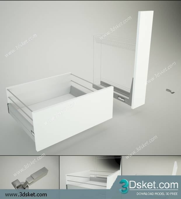 Free Download Kitchen 3D Model Nhà bếp 013