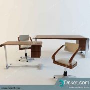 Free Download Table Chair Children 3D Model Bàn Ghế 027